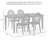 Jacolyn 5-piece Dining Table Set For 4 With Cane-back Chairs-32553649