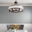 Lustre tambour en cristal 6 lumières à intensité variable-2018178727