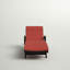Chaise longue simple inclinable avec coussins 79,25 po Blaise-2125134160