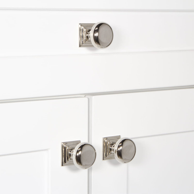 Fifth Avenue Cabinet Knob, Polished Nickel