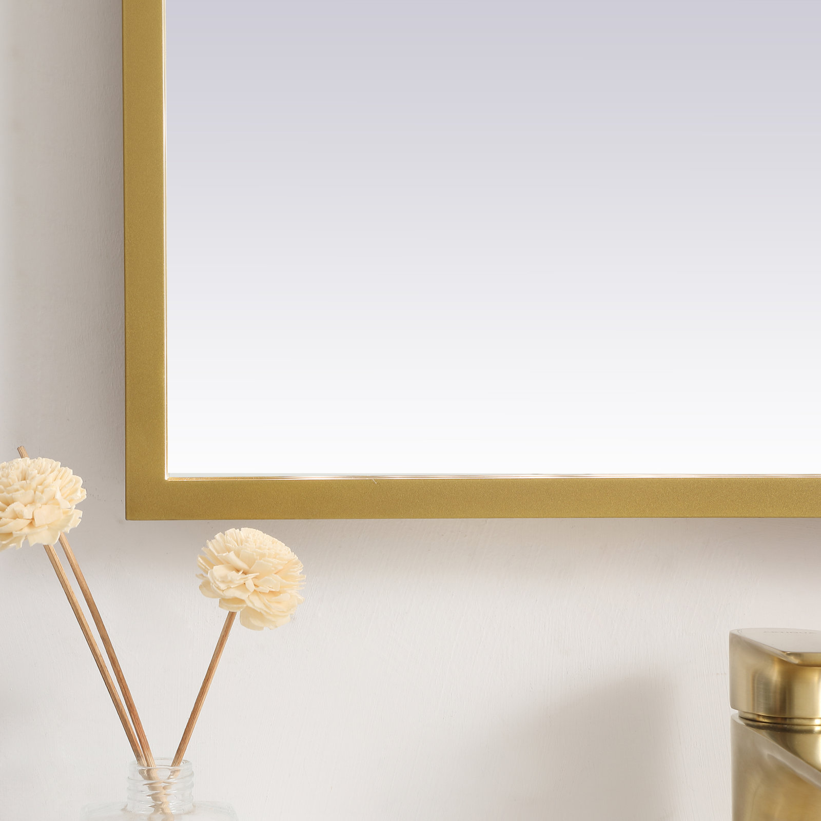 Piche Aluminium Mirror, 20" x 40", Brass