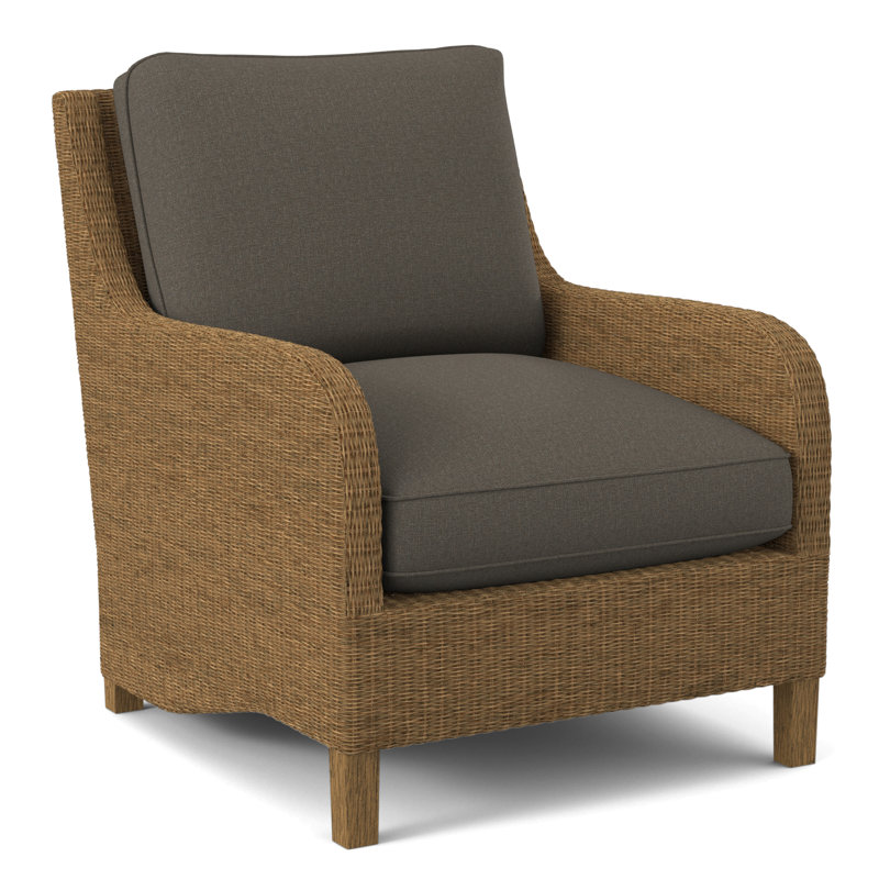Gibraltar Armchair, Honey, Gray Sugar Performance; 0863-84