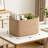 Woven Cotton Rope Storage Basket, Foldable Organizer Bin For Home, Nursery, And Office, Multi-Purpose Decorative Storage Solution With Handles-922594523