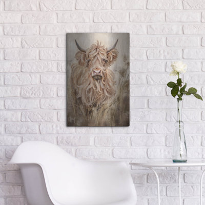 «Highland Cow» par Ashley Bradley, art mural en métal