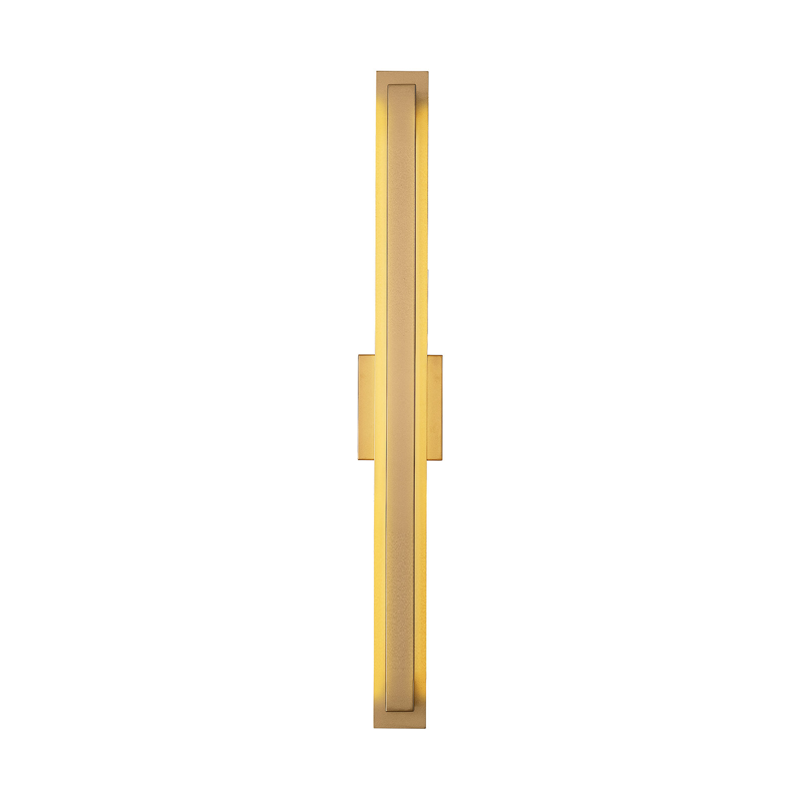 Gela Outdoor LED Wall Light, Burnished Gold, 36" H