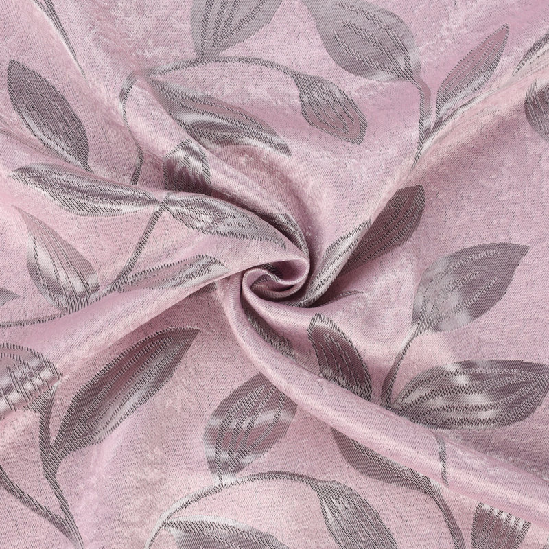 Panneaux de rideaux à passe-tringle en polyester Finklea, L 52 po x L 63 po, Rosé