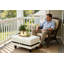 Tabouret de repose-pieds rectangulaire en similicuir 33,5 po x 22 po x 17 po-1273695924