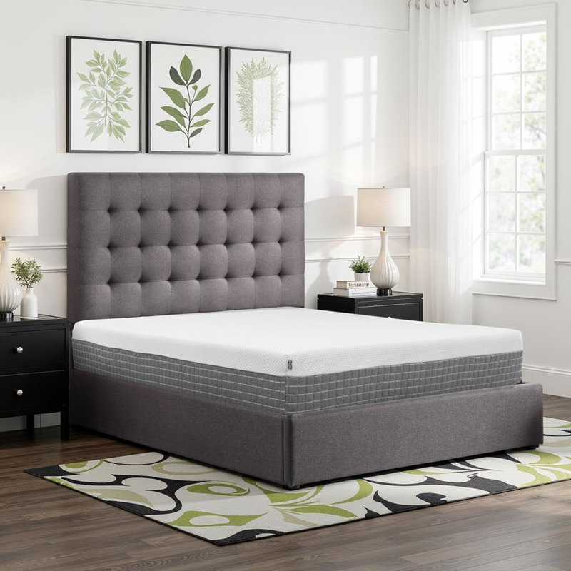 Alwyn Home Dunaverney 12'' Medium Hybrid Cooling Hypergel Quick Response Foam and Coil Adult Mattress, Twin