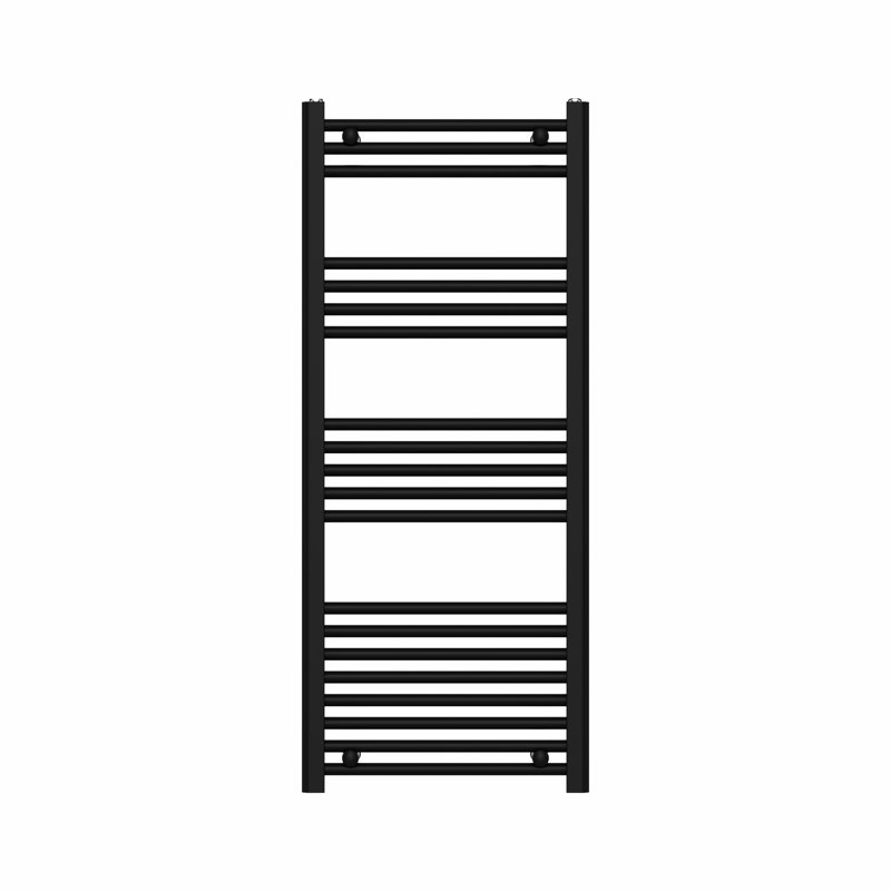 Straight Towel Rail Heated Towel Rails, Matt Black
