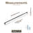 10'' Hole Pitch Simple and Versatile Spindle-Shaped Furniture Pull-Black-115676361-91833401