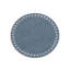 Vida Round Embroidered Dots 15.5" Round Placemats (Blue and White)