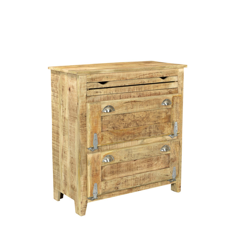Ottomar 12 Pair Solid Wood Shoe Storage Cabinet