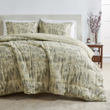 Ensemble d'édredon en microfibre avec taies décoratives