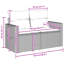 124cm Wide Patio Sofa with Cushions