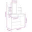 Sartell Dressing Table with Mirror-1361171775