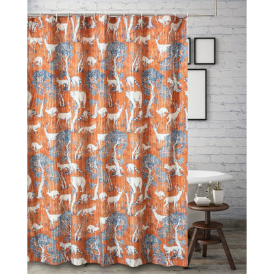 Rideau de douche simple Menagerie Toile
