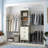 21"-96" Closet System With 3 Drawers And 3 Rods(Can Be Cut To Fit)-1254504130