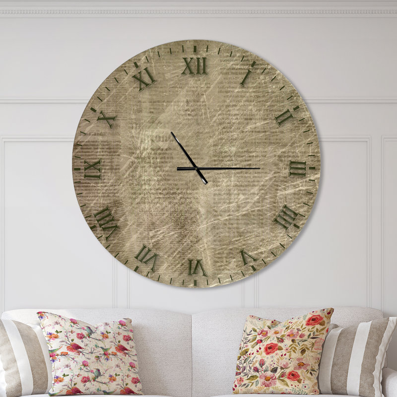 Horloge murale style campagne antique antique, Grand