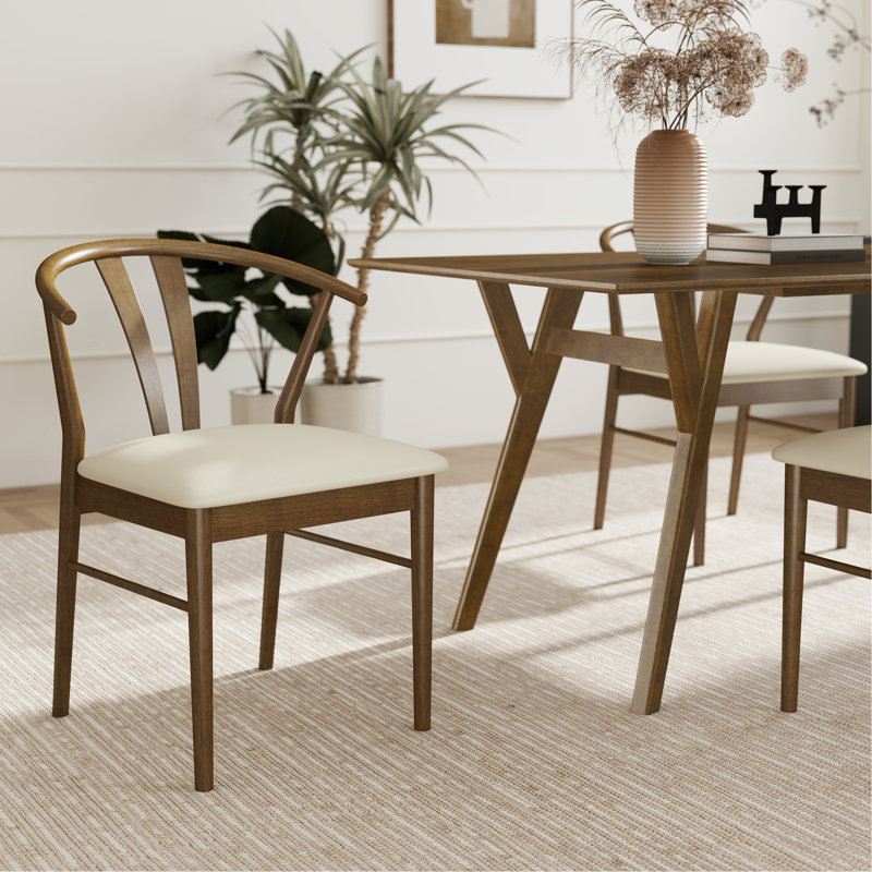 Ensemble de 2 chaises Lavin Wishbone, noyer, Noyer