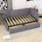 Twin Size 2 Drawers Upholstered Daybed-1118087029