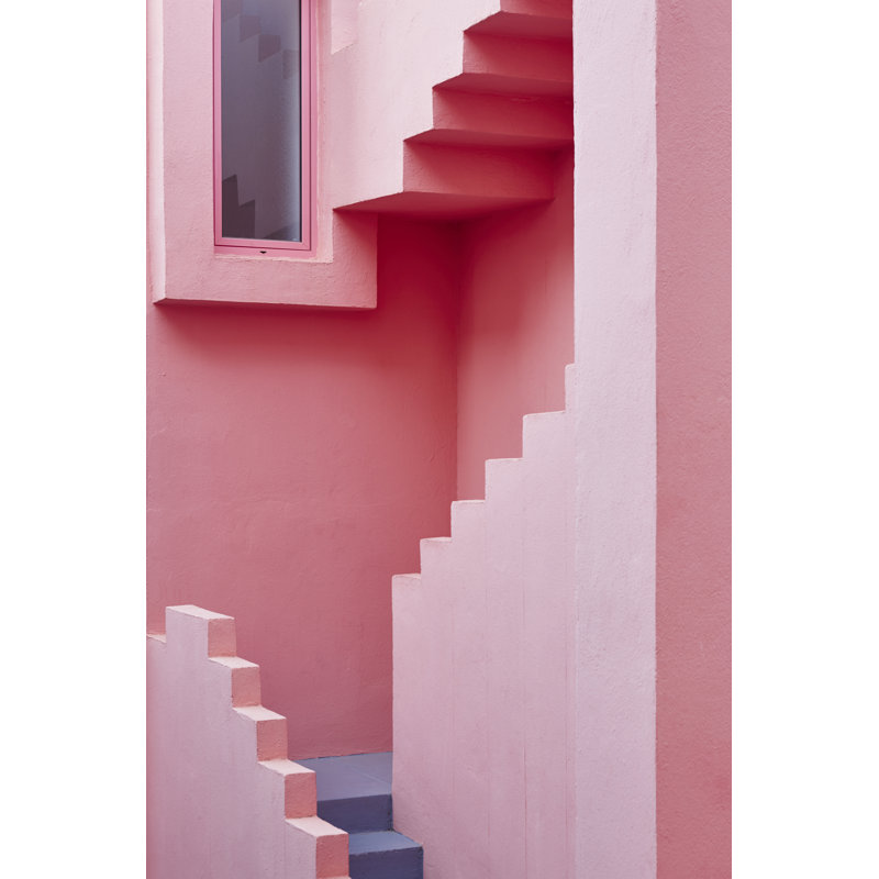 Geometric Building Detail - Wrapped Canvas Print, 46cm H x 30cm W