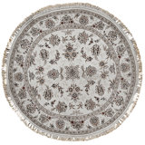 High-Quality Hand-Knotted Ivory Area Rug