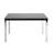 Glass Dining Table With Chrome Legs, Metal Construction 