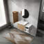 Meuble-lavabo mural 36 po avec lavabo et armoire latérale 36 po offrant beaucoup de rangement et un design élégant