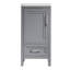 Fully Assembled 18'' Freestanding Single Green Bathroom Vanity with Ceramic Top-131580691-131580693