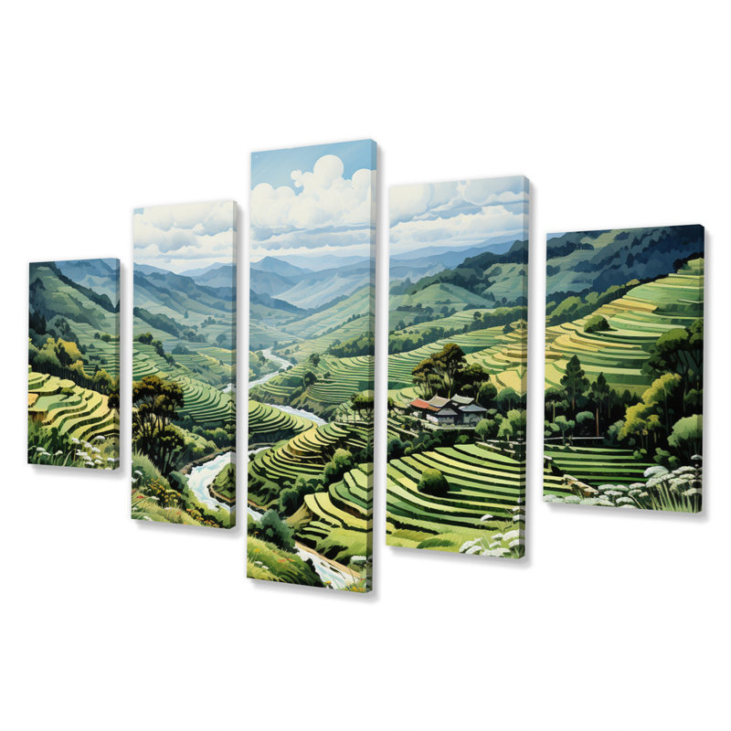 Impression sur toile - 5 panneaux Vietnam