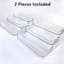 Perfume Organizer, 2 Pack Three-Tiered Shelf, Sturdy Clear Rack Countertop Cabinet Storage