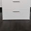 Commode modulaire à trois tiroirs Morgan en blanc