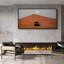 «Off-Road SUV in Desert Under Full Moon», art mural sur toile - Photographie de paysage d'aventure pour espaces modernes ou rustiques-116517777-116517776