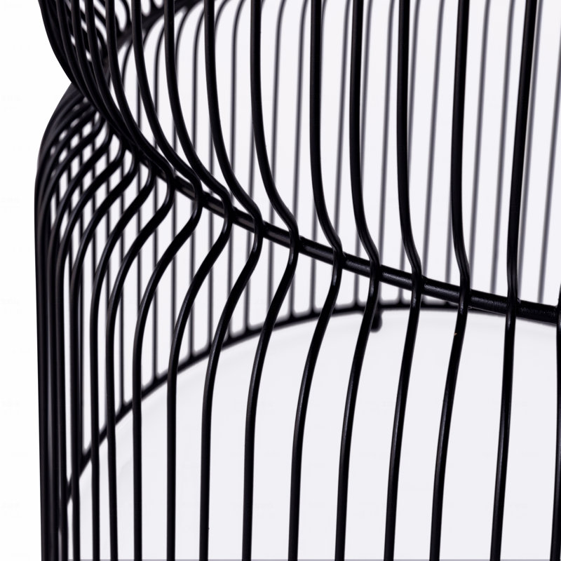 Table basse ronde moderne de 30 po avec table de bout moderne en métal trempé et plateau en verre trempé teinté Modern, Noir