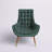 Suggest Button Tufted Upholstered Velvet Lounge Chair-995492227