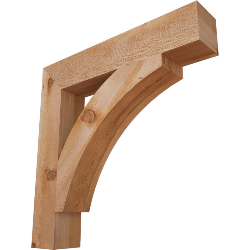 Support de bloc Thorton, H 34 po x l 6 po x P 34 po, Cèdre rouge de l'Ouest (scié brut)