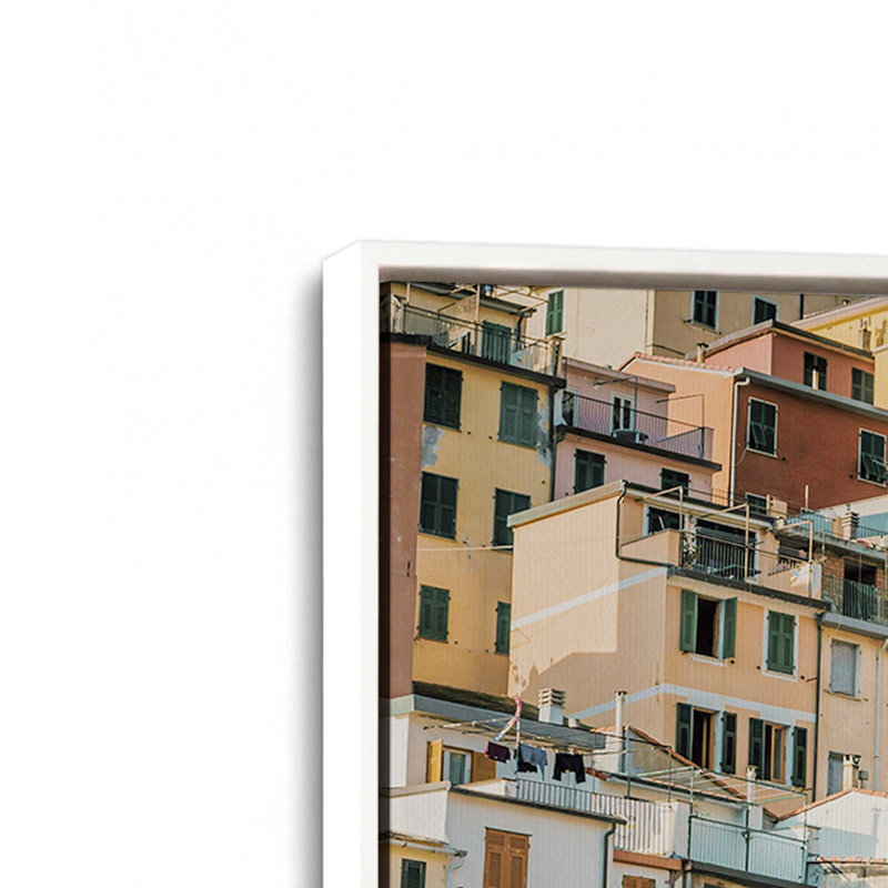 Hillside Palette Canvas Print, 12.75" H x 18.75" W x 1.75" D, Opaque White Framed