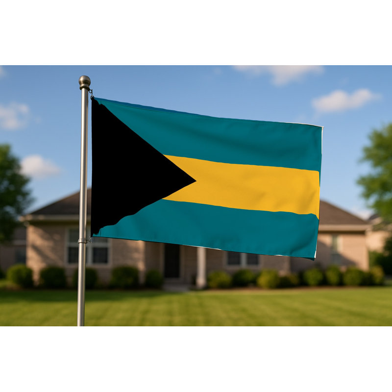 Le drapeau des Bahamas - Drapeau