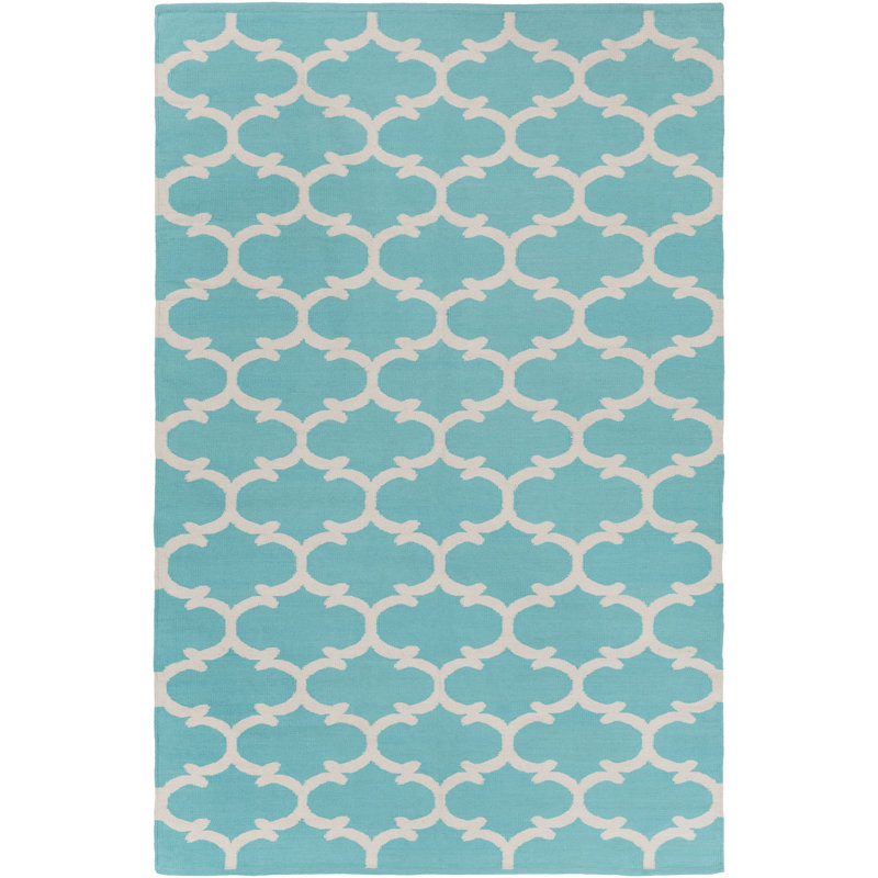 Ayles Cotton Geometric Indoor Rug, Rectangle 8' x 10'