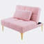 Chaise d'appoint touffetée en tissu Teddy de 35,5 po de largeur Yanelys-1895094444-1895094445