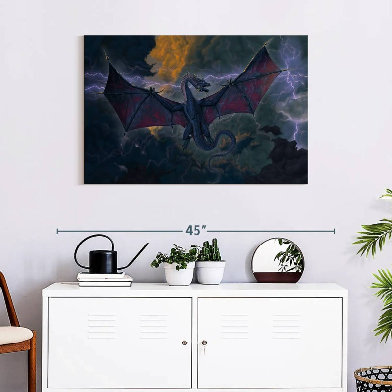 Kelan Thunder Dragon, 24" H x 36" W
