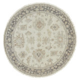 Premo Wool Oriental Area Rug in Ivory