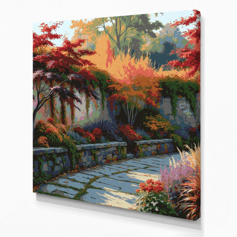 Art mural sur toile brun, "Thanksgiving", 12" H x 12" W