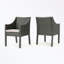 ensemble de 2 chaises de patio avec coussin moelleux et pieds robustes