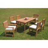 Potrero Outdoor 7 - Piece Teak Dining Set