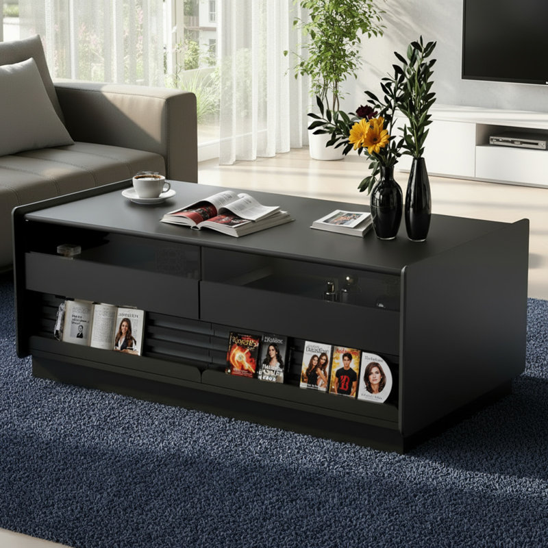 Table basse Groove Style, Noir