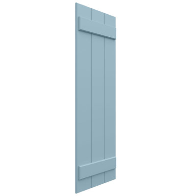 Volets l 27 3/4 po x H 27 po en composite composite EnduraCore, bleu pacifique (par paire - quincaillerie non incluse)