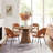 Diartis Round Solid Wood Base Dining Table-360689240