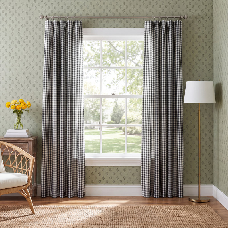 Alula Room Darkening Sliding Panel Pair, 50" W x 72" L, Black
