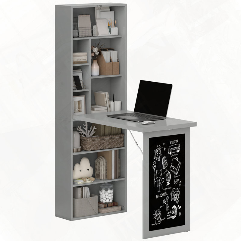 Conception de bureau escamotable et pliable